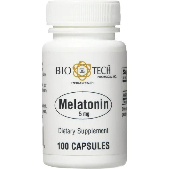 Melatonin 5 mg 100 Capsules Supplement E1030