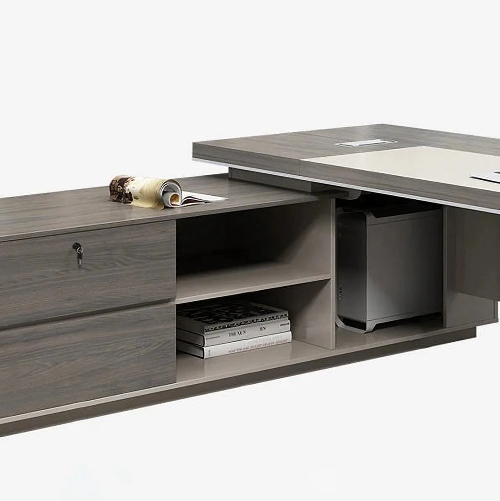 L Shape Computer Desk Table Melamine A15711