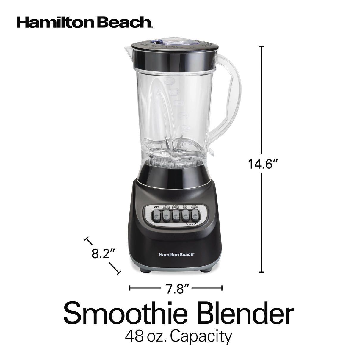Black 48 oz. Smoothie Blender Z75018