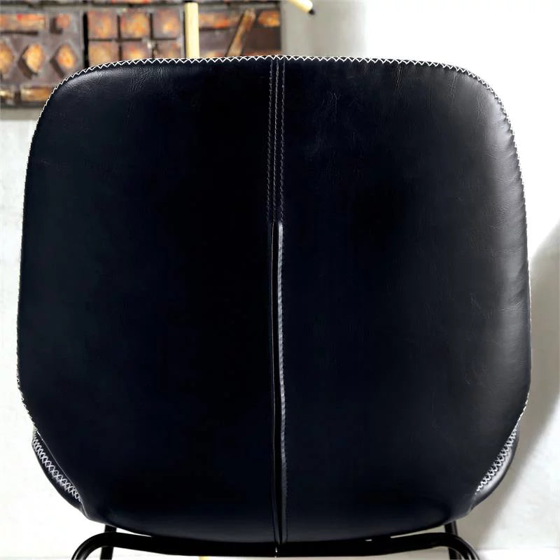 Black Faux Leather Upholstered Accent Chair R61682