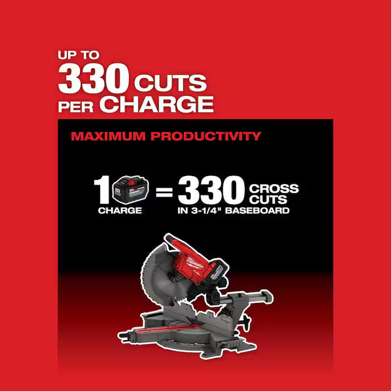 18V Lithium-Ion Brushless Cordless 12 in. Dual Bevel Sliding Compound Miter Saw A368061