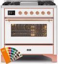 36 Dual Fuel Natural Gas Range with Copper Trim S753271