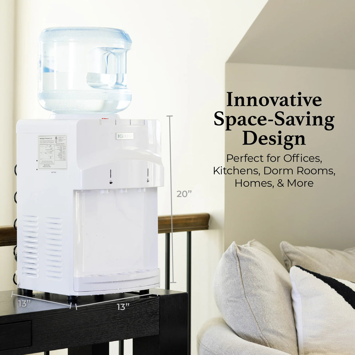 White Top Loading Hot & Cold Water Dispenser A176