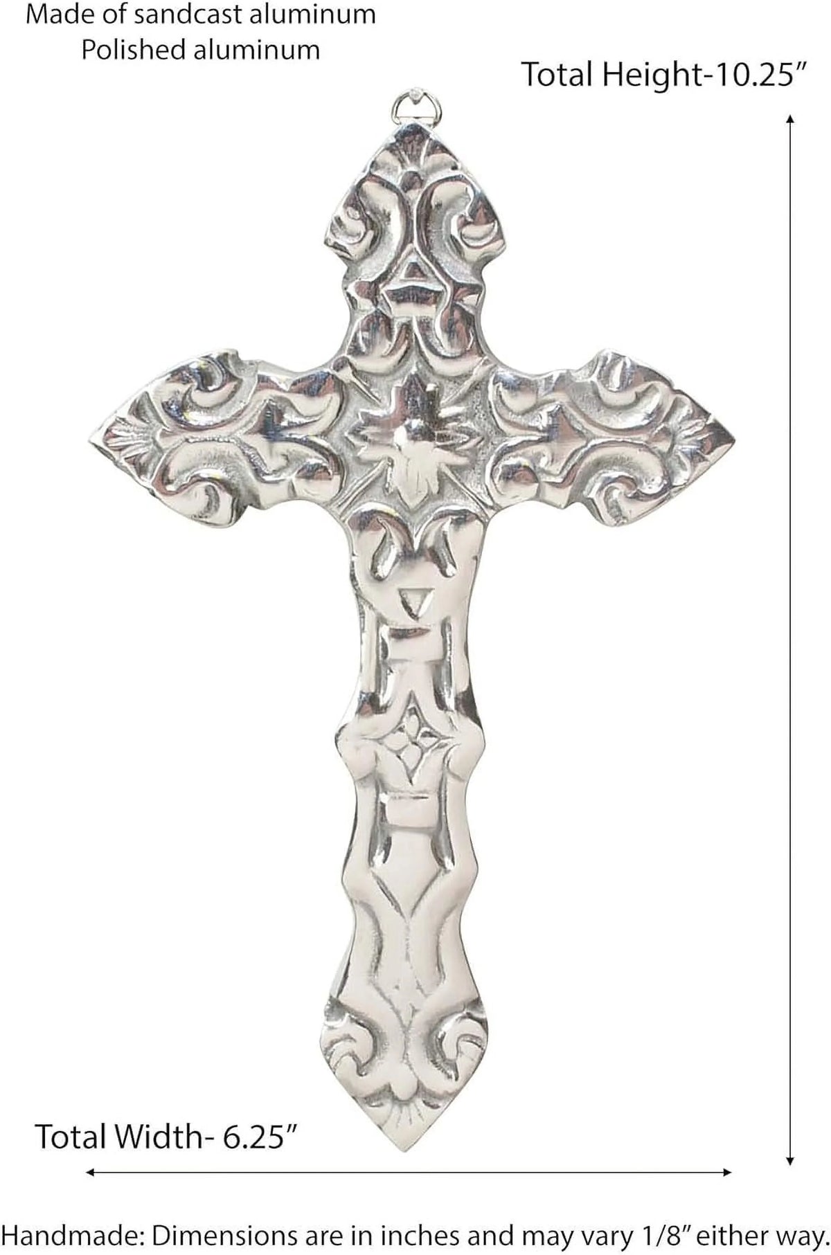 Aluminum Wall Cross 10.25 Inches C12792