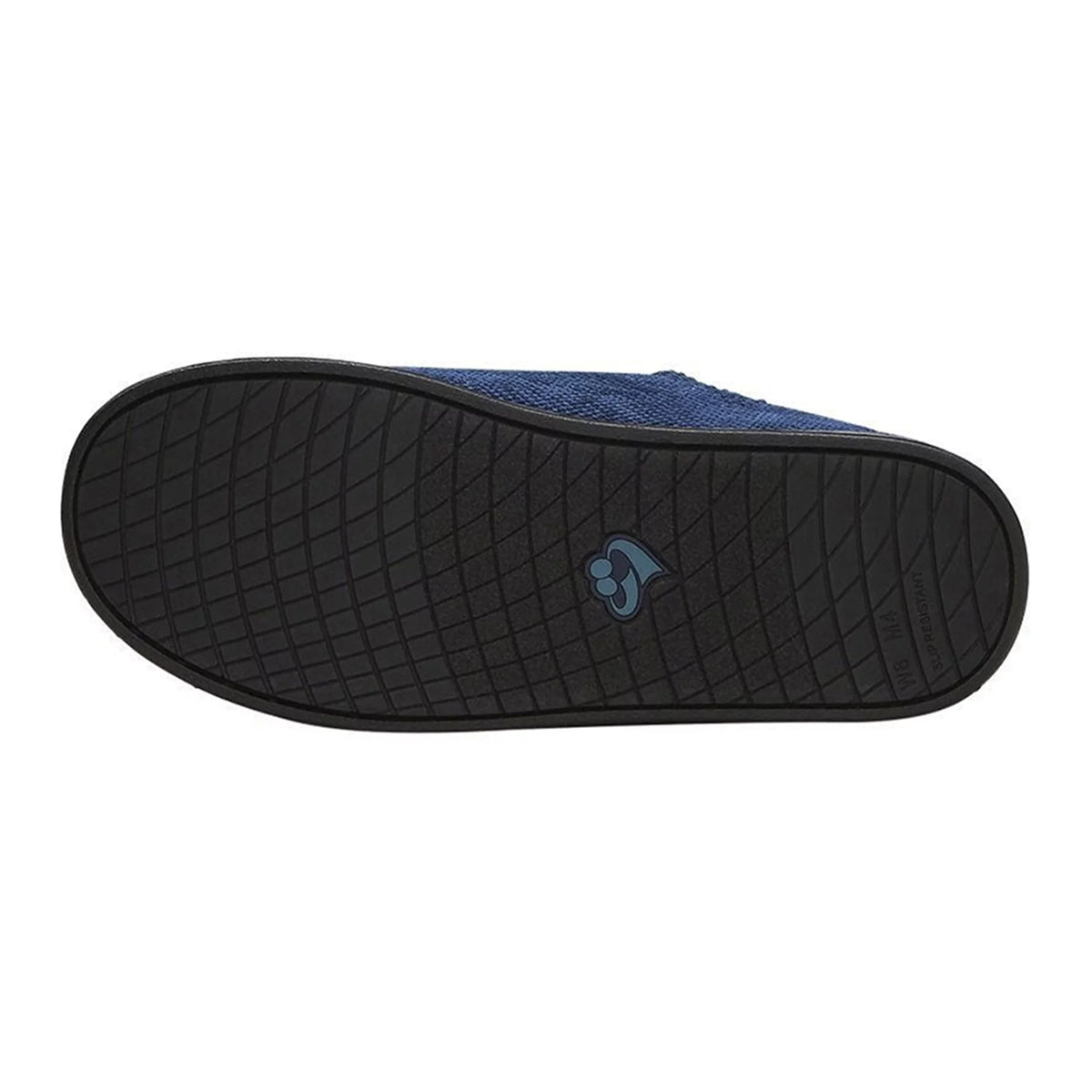 Navy Double-Extra Wide Easy Closure Slipper E197303