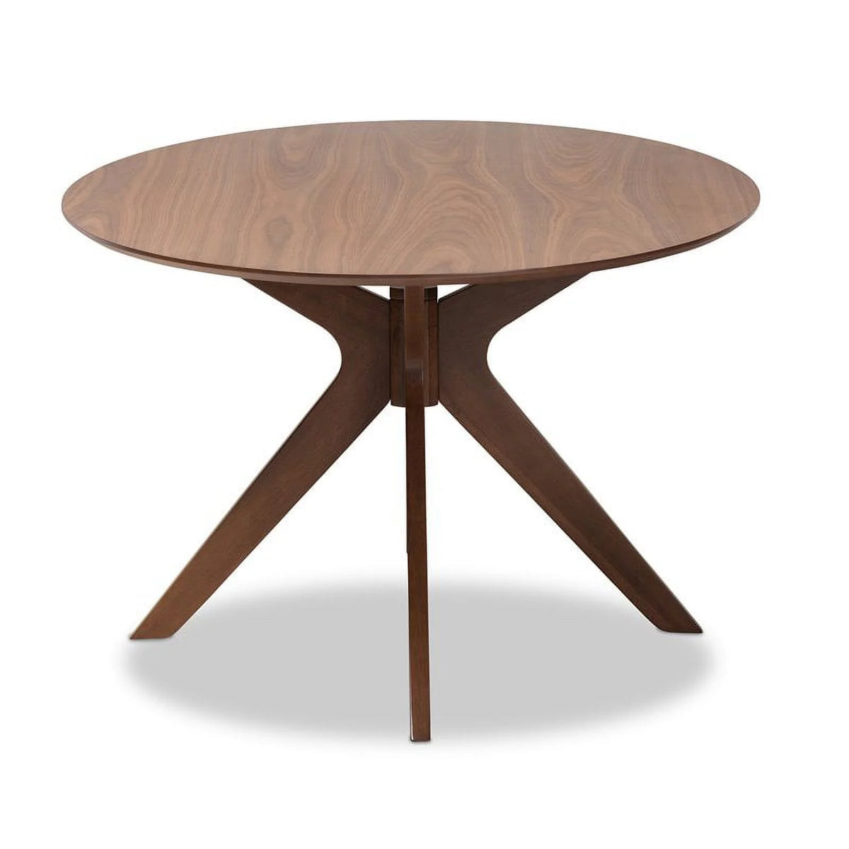 Walnut Brown Wood 71-Inch Oval Dining Table K67901