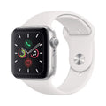 Apple Watch Series 5 44mm GPS Silver Aluminum Case White Sport Band O353268