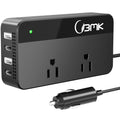 200W Car Power Inverter DC 12V to 110V AC with 4 USB Ports Black F16216
