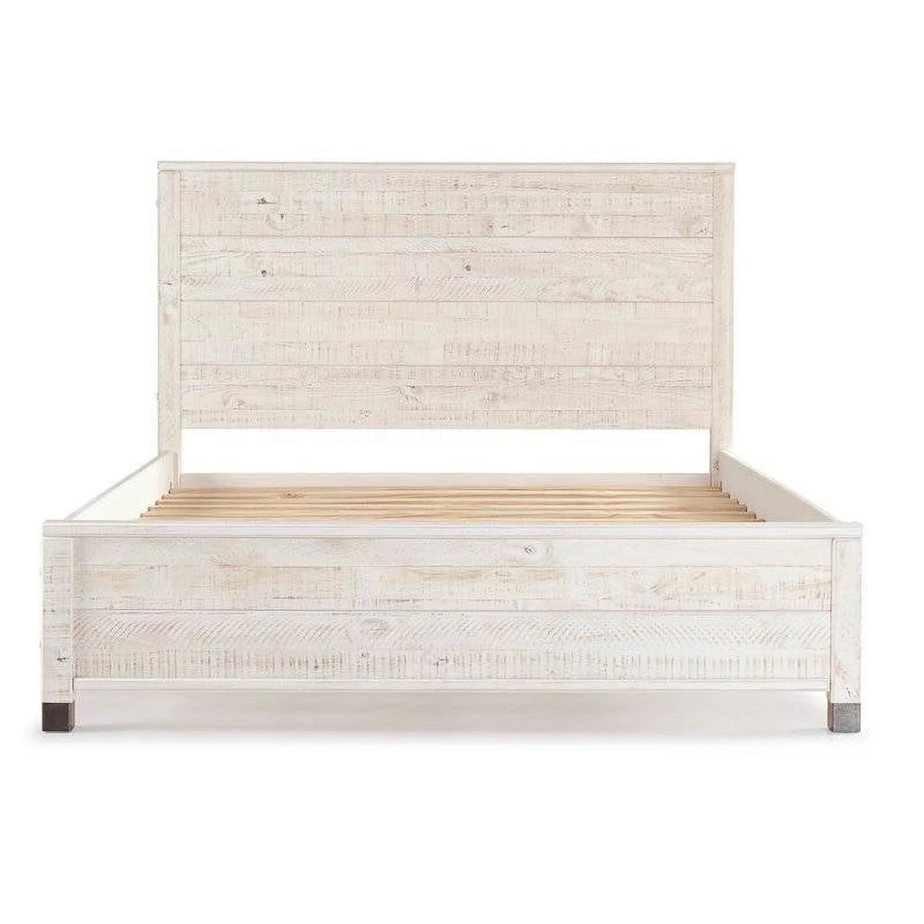 Queen Size Solid Wood Platform Bed Frame with Headboard D328