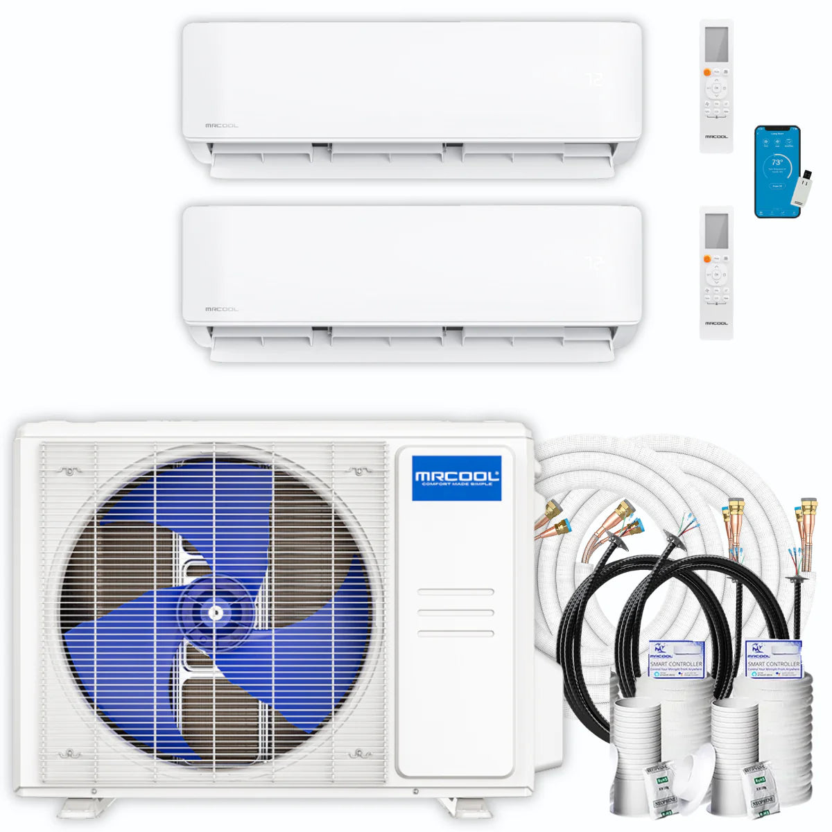 36,000 BTU 2 Zone Ductless Air Conditioner and Heat Pump A49259