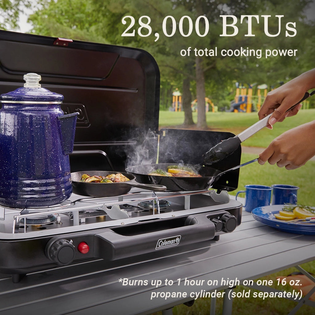 Black 3 Burners Camping Stove F386
