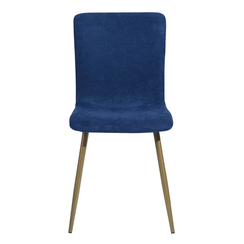 Blue Fabric Dining Chairs Set of 4 X37106