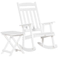 Wooden Rocking Chair Set with Foldable Table K56935