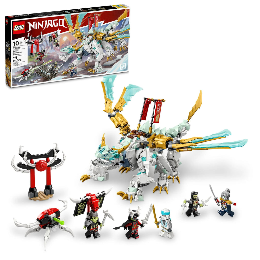 Buildable Ninja Toy with Dragon Toy and 5 Minifigures T6952