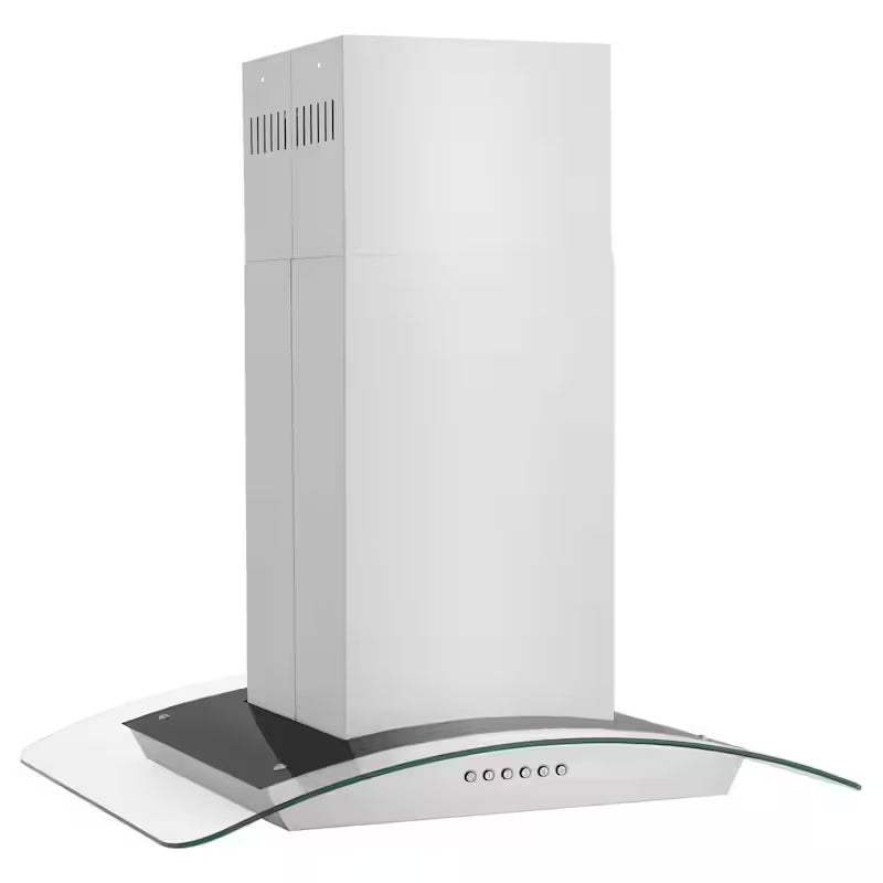 30 in. 400 CFM Convertible Island Mount Range Hood in Stainless Steel C4102