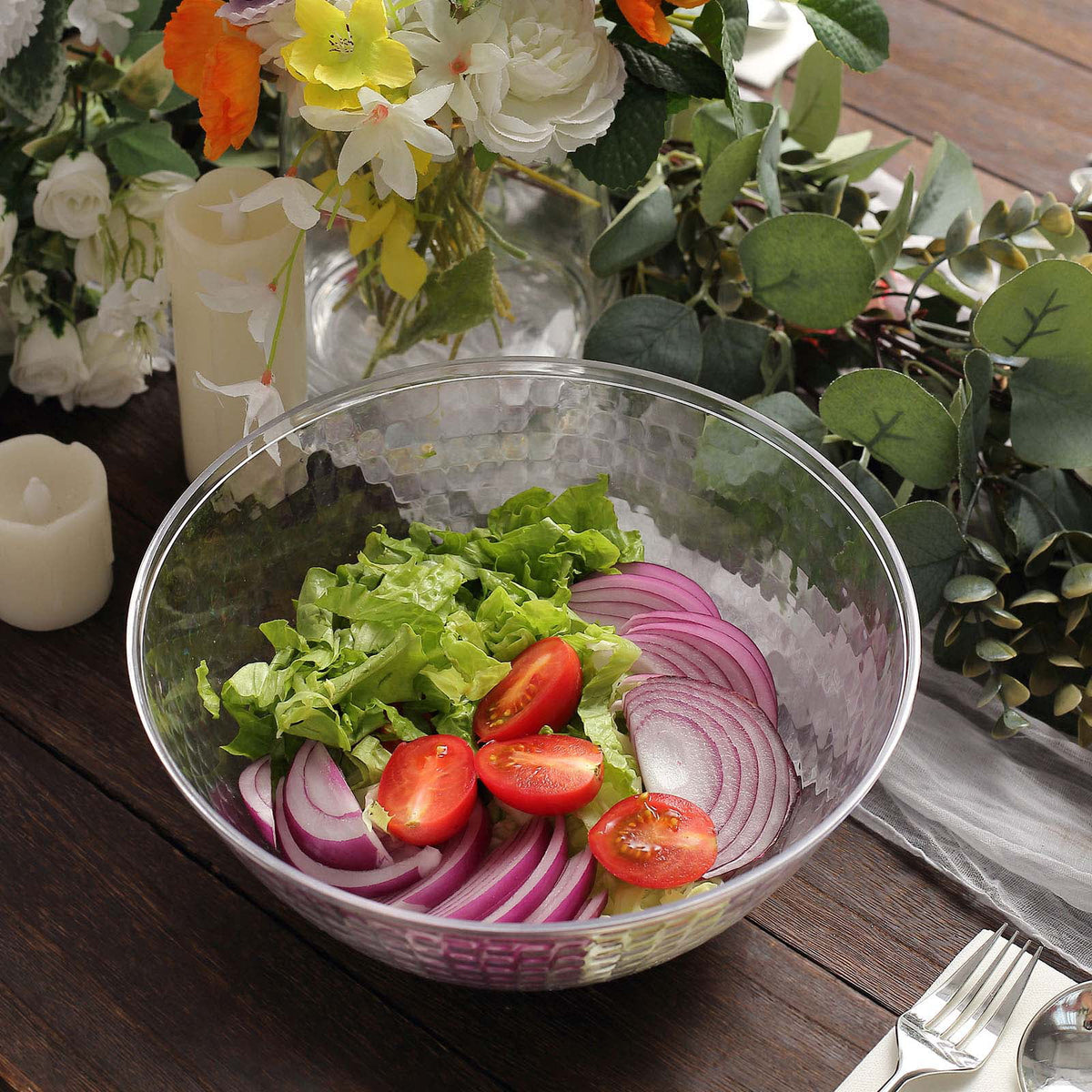 Clear 2qt Disposable Plastic Punch Bowl E54690