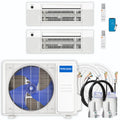24,000 BTU 2 Zone Ceiling Cassette Ductless Air Conditioner and Heat Pump U781