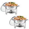 2 Pack Stainless Steel Chafing Dish Buffet Set A7578