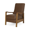 Cognac Brown Faux Leather Recliner G45278