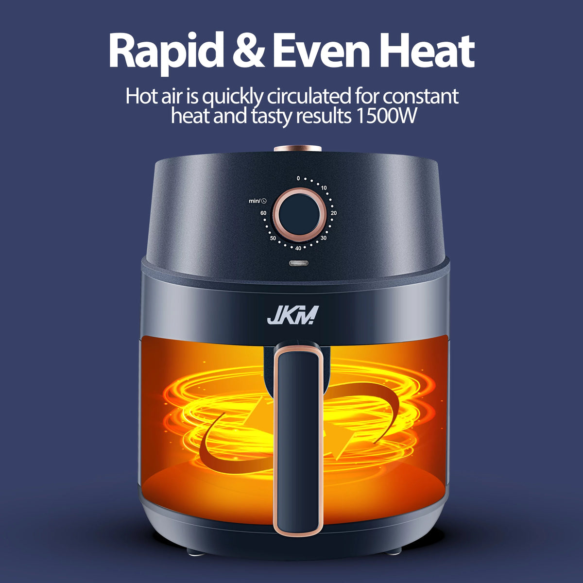 4.7 Quart Navy Blue Mechanical Air Fryer Z422311