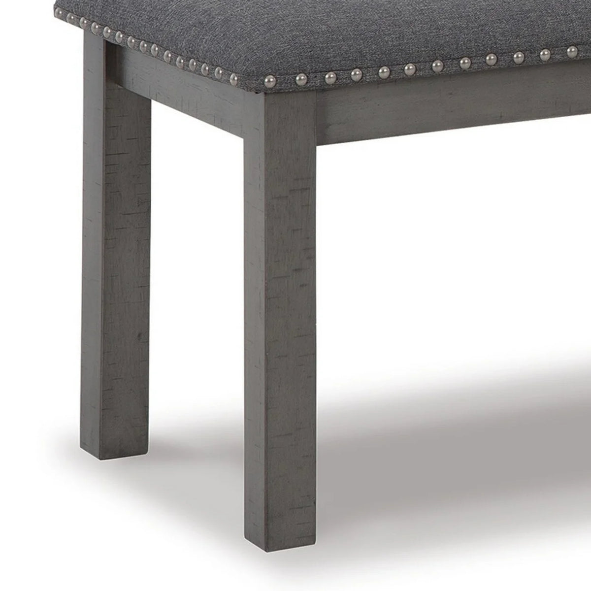 Antique Gray Wood Bench S174