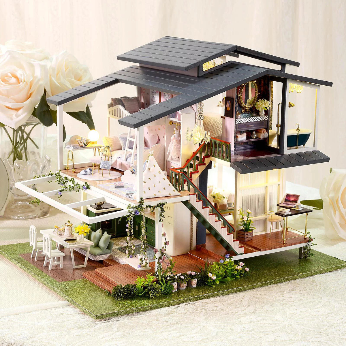 DIY Miniature Dollhouse Furniture Kit E71548
