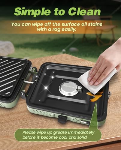 2 Burner Propane Camping Stove with Grill G808