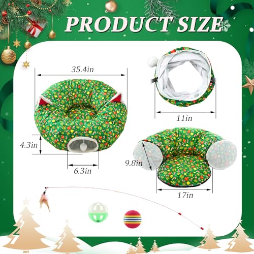 Cat Tunnel Bed with Toy Ball C92661