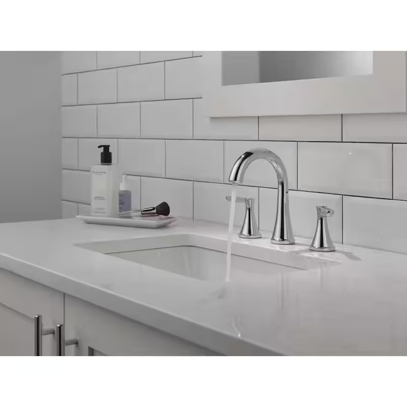 8 in. Widespread 2-Handle Bathroom Faucet in Chrome T9265