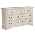 White 7 Drawer Wooden Dresser G9030