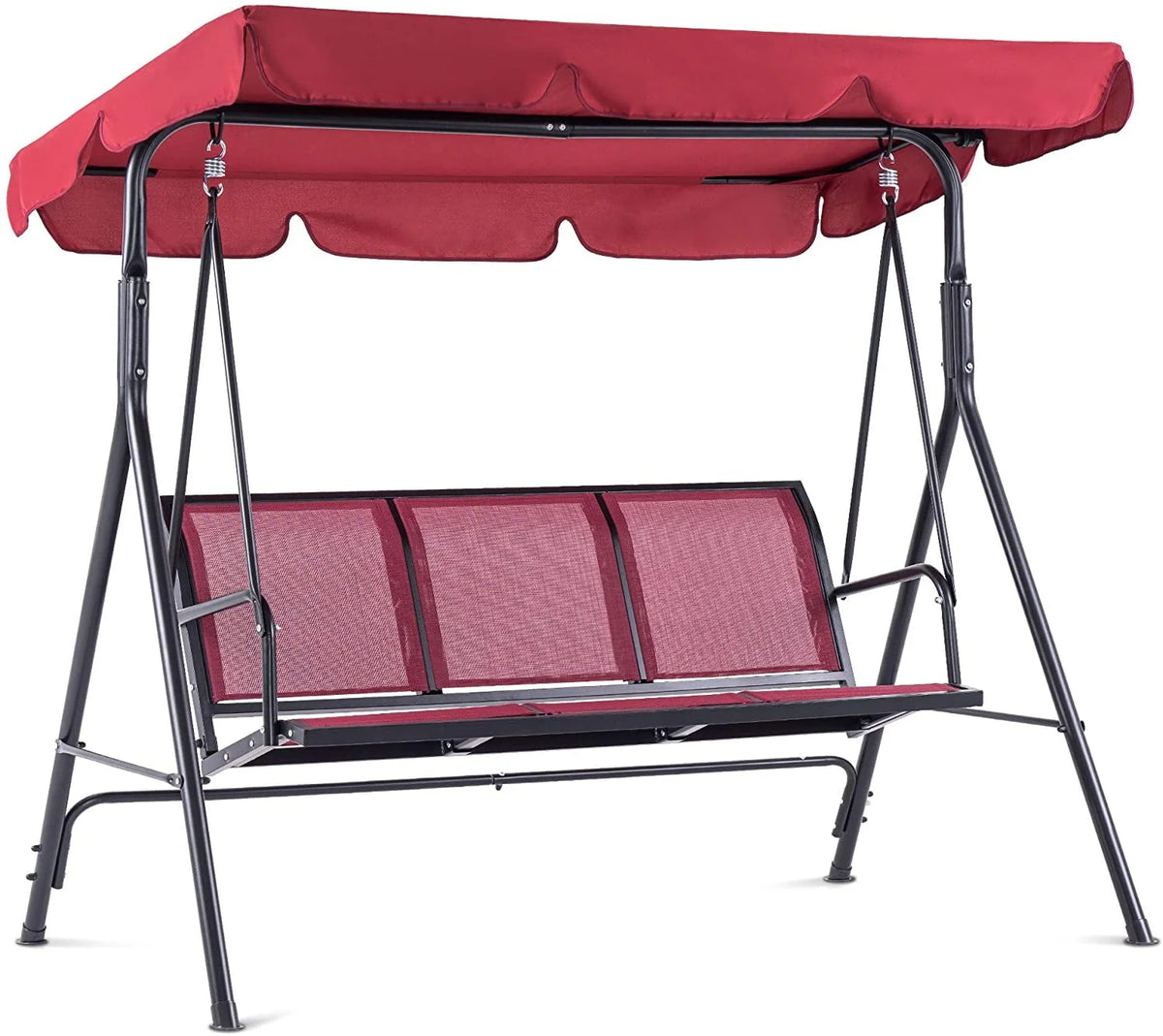 Dark Grey 3-Person Canopy Swing Chair M425861