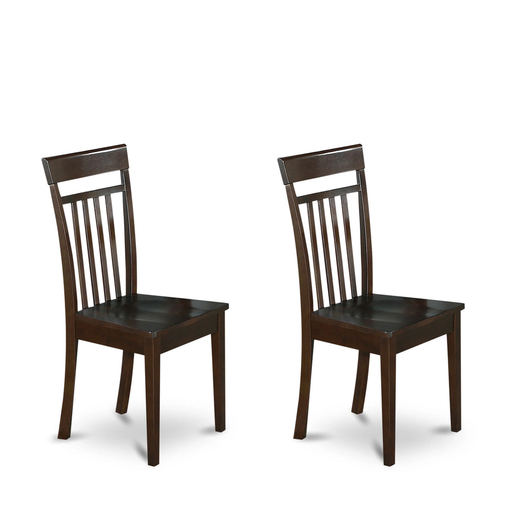 9-piece Cappuccino Dining Set with Wood Chairs S865
