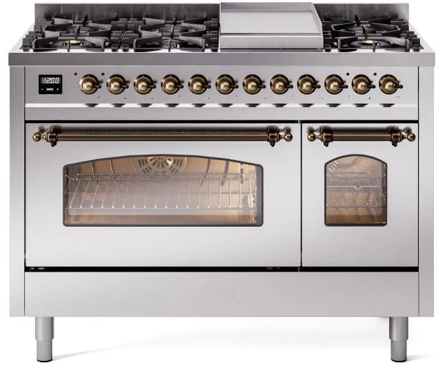 48 Dual Fuel Propane Gas Range Stainless Steel B766