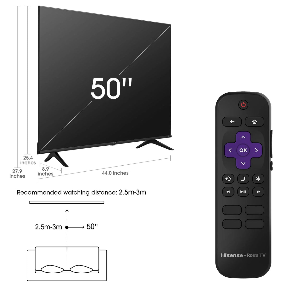 50 Class 4K UHD LED LCD Smart TV HDR F2095