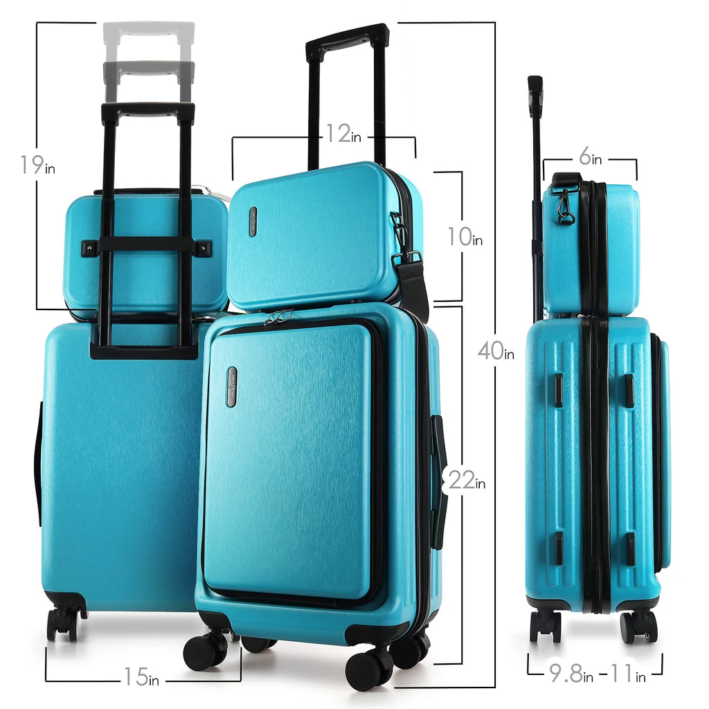 20 inch Hardside Expandable Carry-On Luggage with Front Pocket D37560