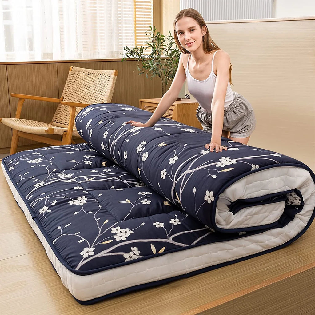 Twin Size Folding Padded Floor Mattress O3788