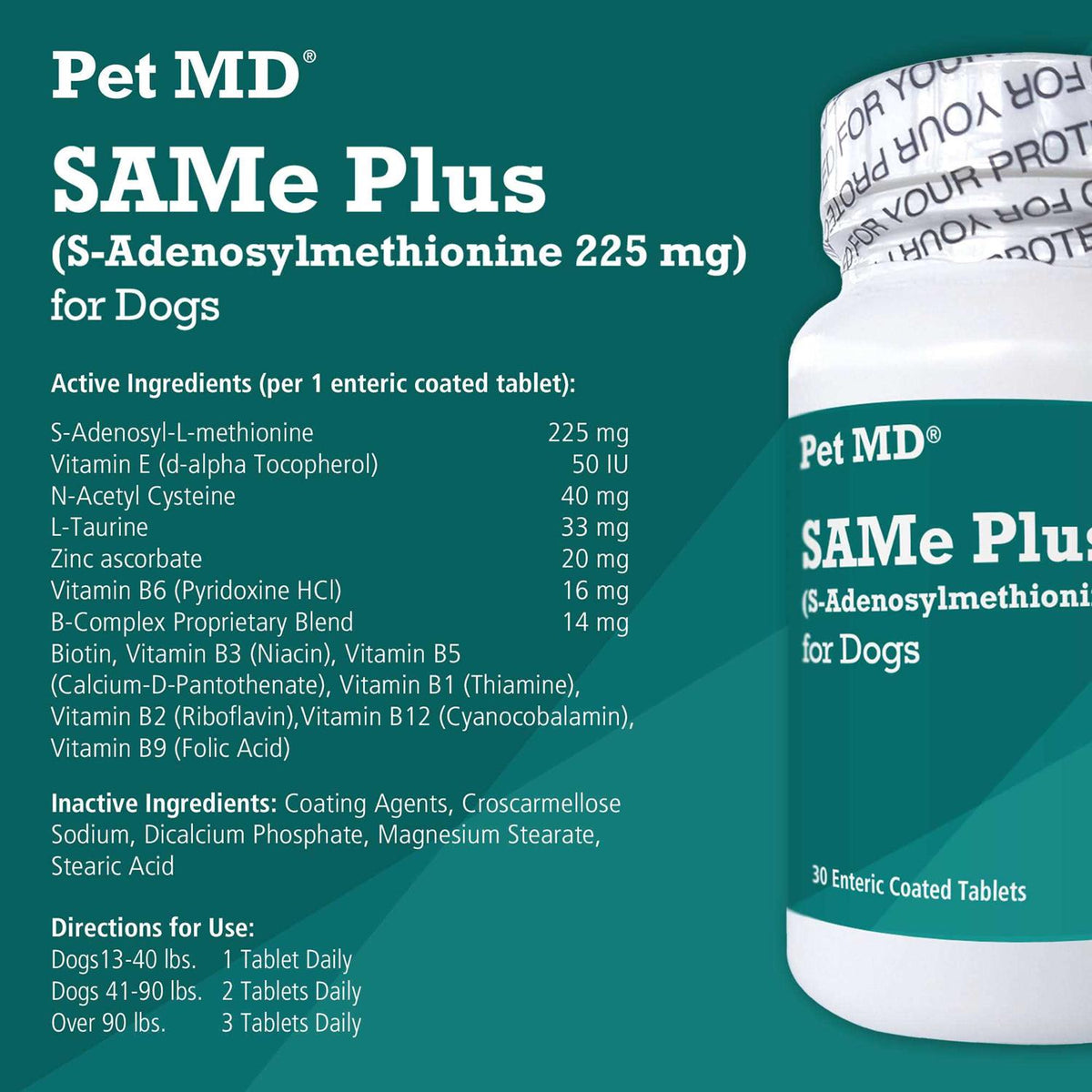 Same Plus Supplement for Dogs 60 count H9289