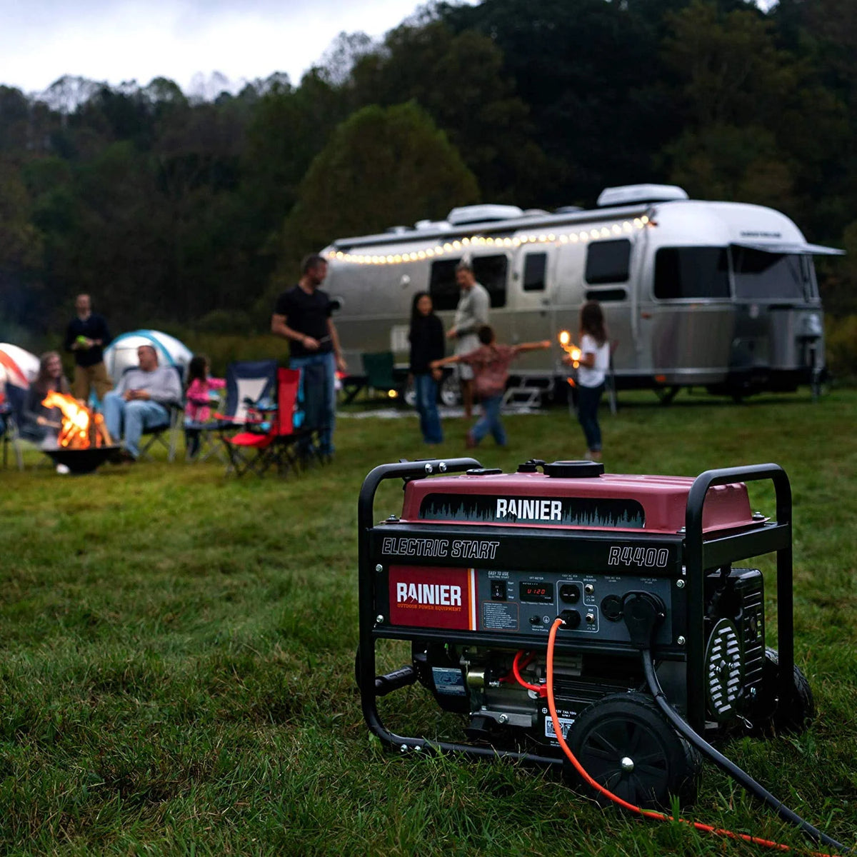 4400 Peak Watt Portable Gas Generator with Electric Start F521