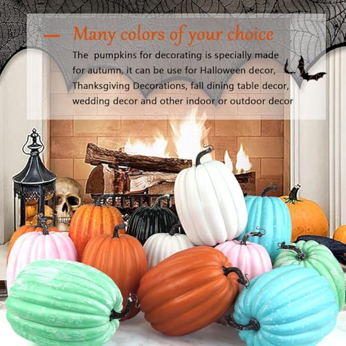 8 Inch 2PCS Orange Artificial Pumpkins X73456