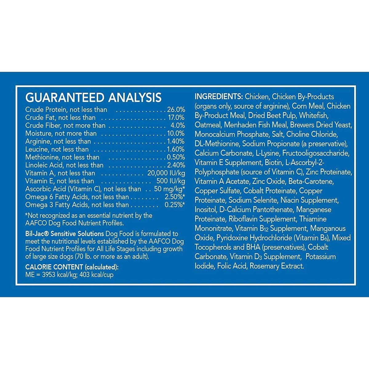 Sensitive Solutions Dog Food D419