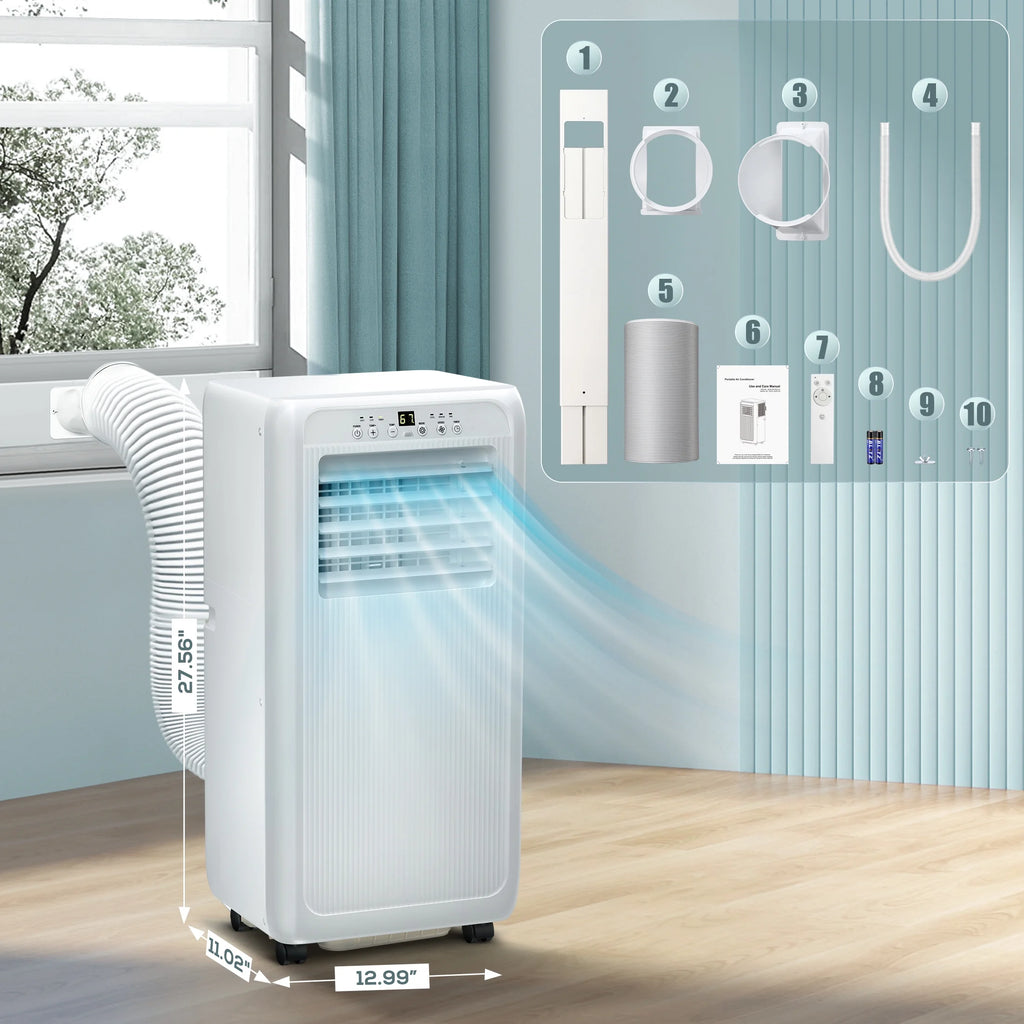 6000BTU Portable Air Conditioners 3-in-1 with Dehumidifier Fan A11665