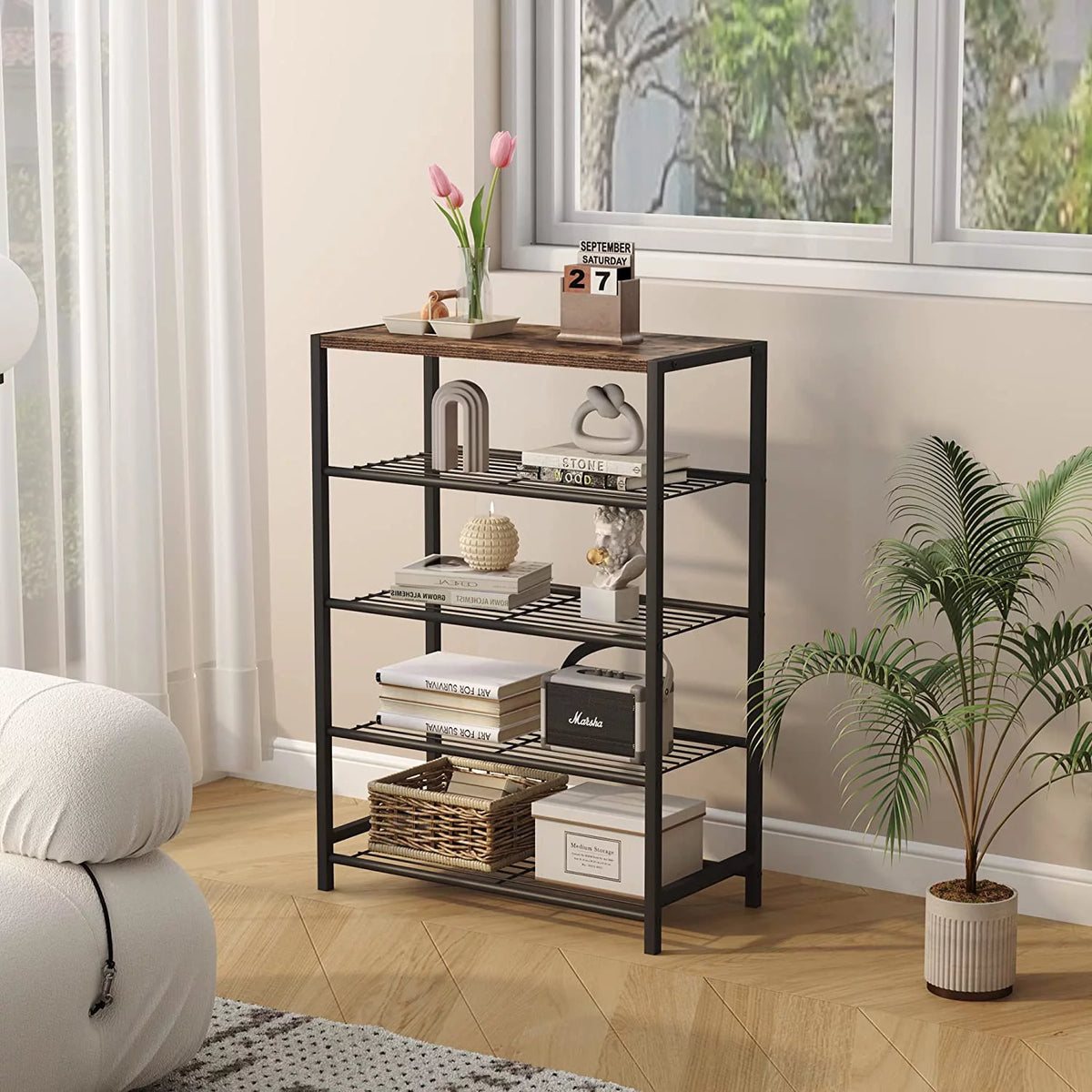 5-Tier All-Metal Shoe Rack V83220