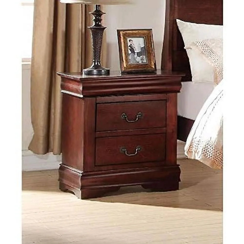 Cherry 2 Drawer Nightstand C266