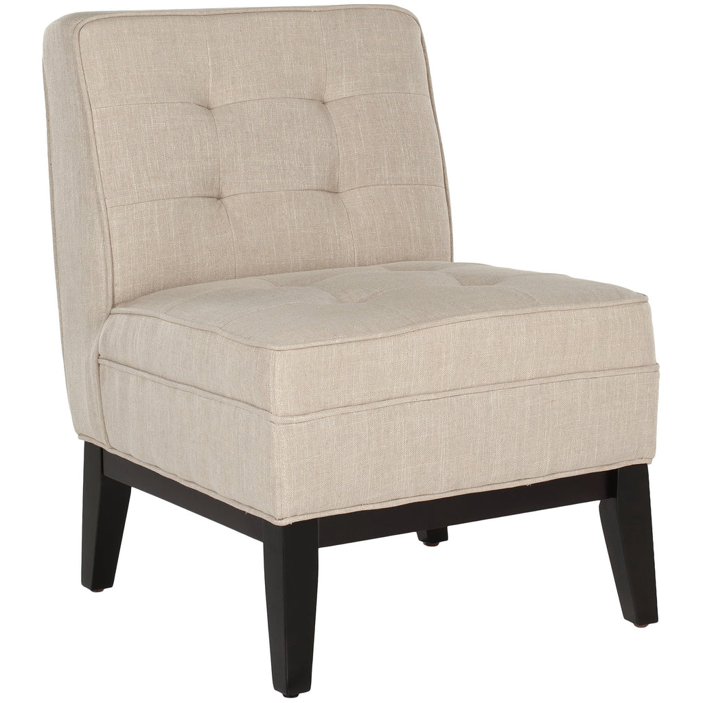 Beige Linen Armless Club Chair A973373