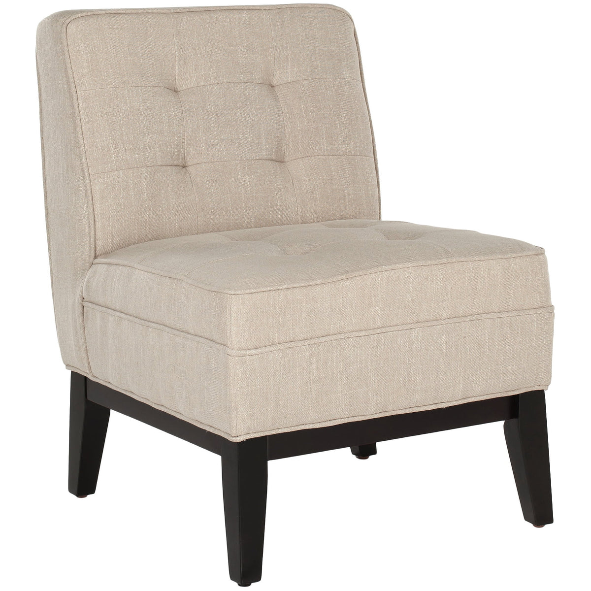 Beige Linen Armless Club Chair A973373