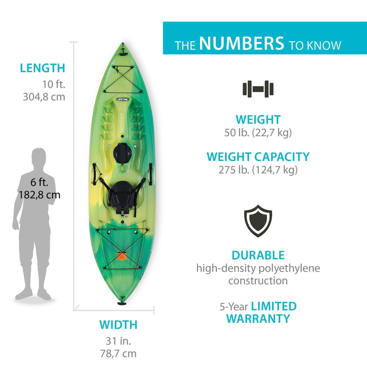 Sit-On-Top Kayak with Paddle K187