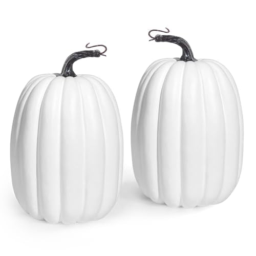 8 Inch 2PCS Orange Artificial Pumpkins X73456