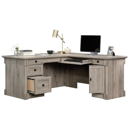 L-Shape Executive Desk with Drawers and File Drawer C95200
