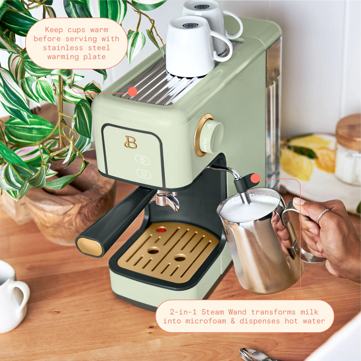 Slim Espresso Maker with 20-Bar Pressure L97633